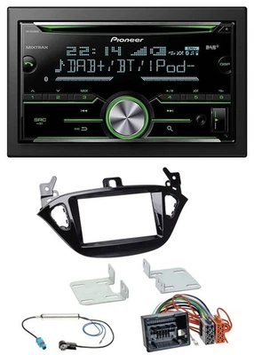 Pioneer Bluetooth MP3 DAB 2DIN USB CD Autoradio für Opel Adam ab 13 Corsa E ab 1 - Bild 1 von 4