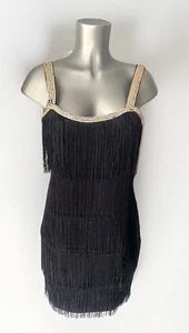Schwarzes Kleid 20er Jahre Damen, Größe 36/38 - Bild 1 von 7