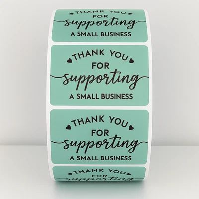 "Thank You For Supporting a Small Business" Stickers - Packaging Label sticker - Image 1 of 4