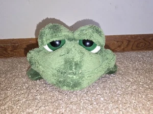 Dermot Russ Lil Peepers 10" Plush Stuffed Green Frog Big Eyes/Head - Picture 1 of 8