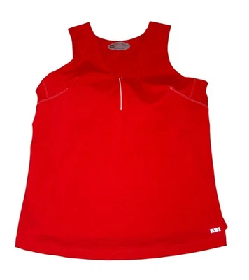 Sutiã esportivo REI OXT regata feminina grande laranja embutido caminhada treino ao ar livre - Imagem 1 de 4