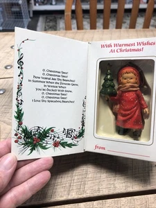 Bradford Deck O Christmas Tree 1985 Vintage Christmas Ornament Songbook Greeting - Picture 1 of 6