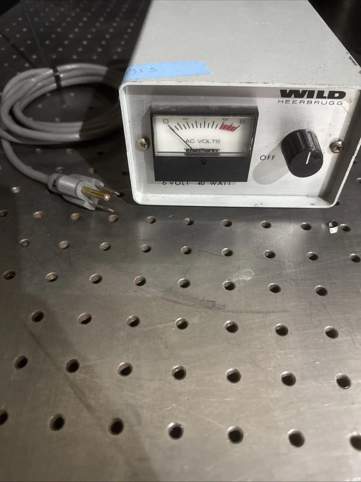 Wild Heerbrugg 001018 A 6V 40W Microscopio Lámpara Fuente de Alimentación 120V 50W Entrada Foto 1 de 3