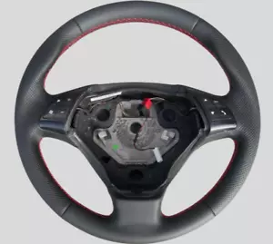 Lederlenkrad Fiat Grande Punto NEU LEDERBEZUG Neu Beziehen mit Multifunktion - Bild 1 von 5