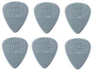 LOT DE 6 MEDIATORS DUNLOP NYLON STANDARD - 0.73 - 44R73 - Picture 1 of 4