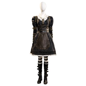 Alice: Madness Returns Black Alice Steamdress Outfits Halloween Cosplay Costume - Picture 1 of 24