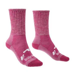 Chaussettes Bridgedale Junior toutes saisons mérinos confort - Rose - Photo 1/5