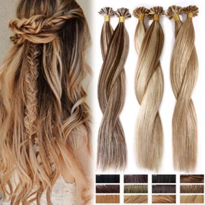 1G Strähnen DICK Bonding Keratin U Tip Remy Echthaar Extensions Haarverlängerung - Bild 1 von 76
