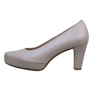 Dorking Blesa: Zapatos de Salón Para Mujer Beige Piel D5794 - Imagen 1 de 6