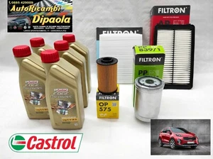 KIT TAGLIANDO KIA SPORTAGE QL QLE 2015> 1.7 2.0 CRDI DIESEL 5L CASTROL + FILTRI - Foto 1 di 3