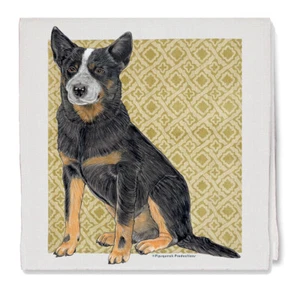 Australian Cattle Dog Decorative Cotton Kitchen Dish Towel, Pet Gift - Picture 1 of 1