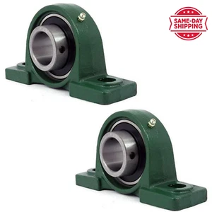 BGR 2 PCS UCP 205-16 Pillow Block Bearing 1" Bore Self Aligning 2 Bolt - Picture 1 of 6