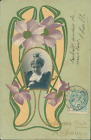 Art Nouveau Photographic Postcard Of A Woman. Posted Constantine, 1905.