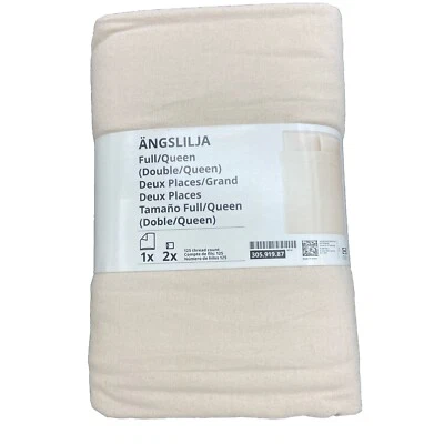 Brand New IKEA ANGSLILJA Natural Full/Double/Queen Duvet Pillowcase 305.919.87 - Image 1 of 2