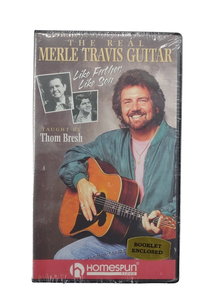 The Real Merle Travis Guitar: Like Father Like Son (VHS ) Taught by Thom Bresh - Image 1 of 4