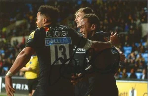 WASPS RUGBY UNION: GABIRIELE LOVOBALAVU SIGNED 6x4 ACTION PHOTO+COA - Picture 1 of 1