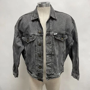 Vintage Guess by Georges Marciano Jacket Classic Style Men's Medium Black Denim - Picture 1 of 10