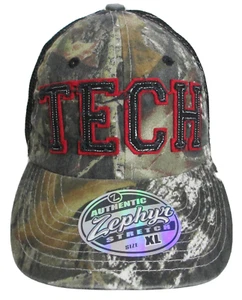 Texas Tech Hat Fitted Lg XL Camouflage NCAA Zephyr University Red Raiders Cap - Picture 1 of 4