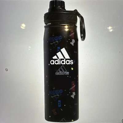 NUEVA Botella de Agua Adidas 20-Oz Acero Inoxidable - In Icon Brand Love Negra Foto 1 de 4