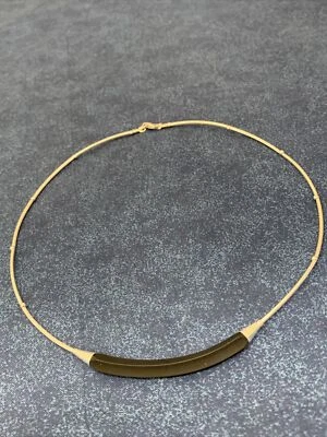 Vintage Boutique 925 Sterling Silver Necklace with Black Silicone Italy Made M45 - Изображение 1 из 4