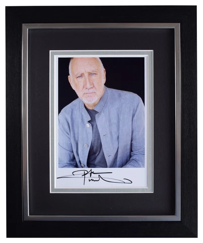 Pete Townshend Signed 10x8 Framed Autograph Photo Display Music The Who AFTAL Cover
