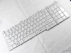 Original FOR Toshiba Satellite L750 L750D US keyboard white - Picture 1 of 2