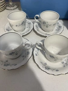 Johann Haviland Bavaria Germany. Set Of 4 Cups And Saucers Discontinued 1990. - Picture 1 of 3