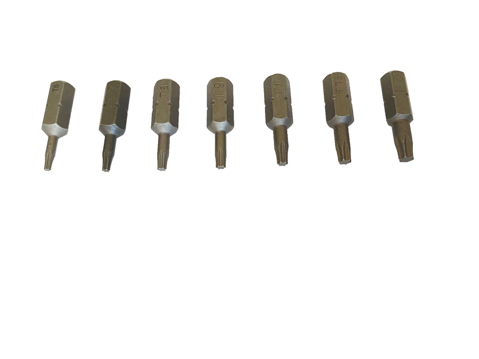 Wiha 7 piece Set T6 T7 T8 T9 T10 T15 T20 25mm Torx Bits Knife and Tool Set 25 mm - Image 1 of 3