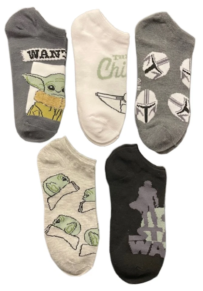 Star Wars The Mandalorian Baby Yoda Mujer No Show Calcetines Zapato Talla 4-10 Foto 1 de 3