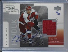 2003-04 Upper Deck Buyback Auto /22 Milan Hejduk #TJ-MH Auto