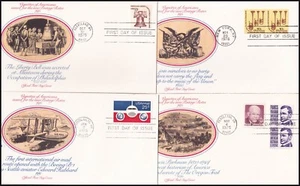 UNITED STATES USA - 1975 VIGNETTES OF AMERICANA - FDC 13nos - Bild 1 von 6