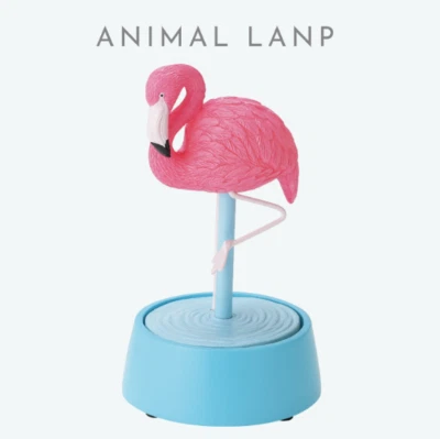 SETOCRAFT Japan Motif. Animal Figurine Table lamp / Room lamp : Pink Flamingo - Image 1 of 4