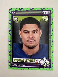 Laiatu Latu Indianapolis Colts 2024 Score A Treat Halloween Green Bats RC #35 - Picture 1 of 2