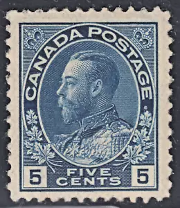 Canada 5c KGV Admiral, Scott 111, VF MH, catalogue - $300 - Picture 1 of 2
