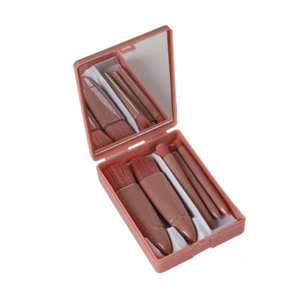Soft Hair Mini Eye Brush Makeup Brush With Mirror Box 5Pcs/Set Blush Brush - Picture 1 of 20