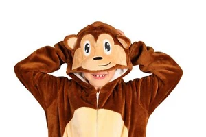 Overall Plüsch Affe de Luxe für Baby Kleinkinder Gr 80 und 86 Karneval Kostüm  - Bild 1 von 1