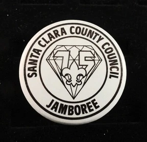BSA National Jamboree 1985: botón del consejo del condado de Santa Clara - Imagen 1 de 4