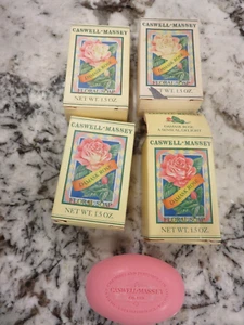 4 Caswell Massey DAMASK ROSE Badeseife 1,5 Unzen jeder NEUER Altbestand - Bild 1 von 6