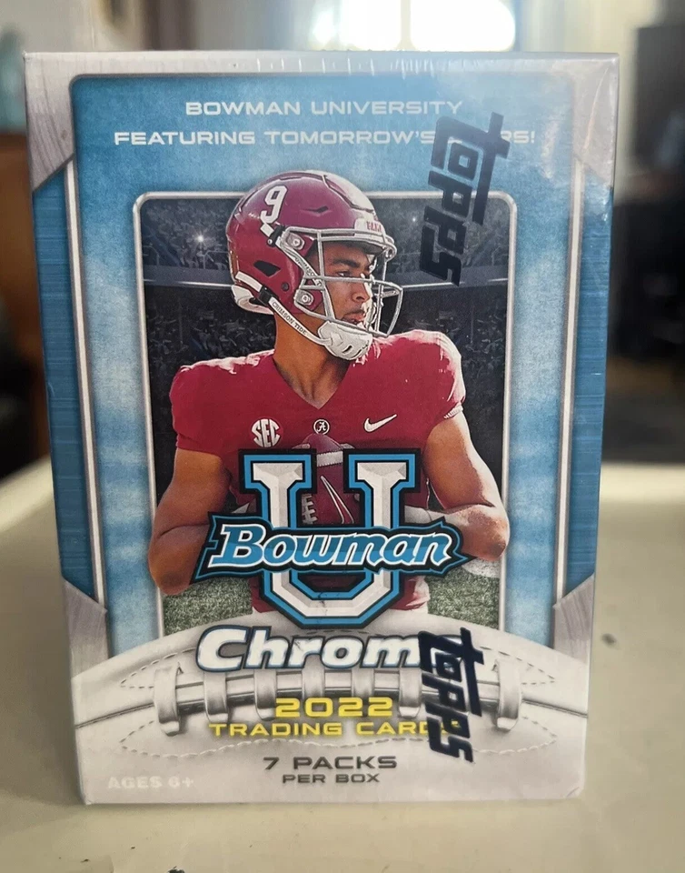 2022 Bowman Chrome University Football Blaster Box