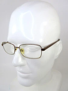Indie 'Patsy' Eyeglass Frames Brown Bronze Tortoise Rectangular Metal Rhinestone - Picture 1 of 9