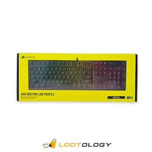 CORSAIR K60 RGB PRO Low Profile Wired Mechanical Gaming Keyboard Black English 