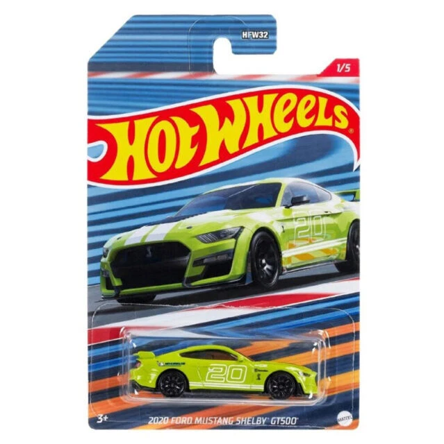 Hot Wheels Racing Circuit Ford Mustang Shelby GT500 Model Car - Green