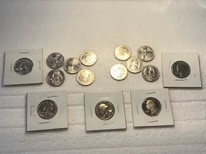 Proof And Uncerculated Washington Quarters With 5 (2019d) & 5 (2020d) - Picture 1 of 15