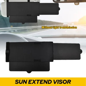 2in1 Car Sun Visor Extension Extender Shield Front Side Window Shade Anti-glare - Picture 1 of 15