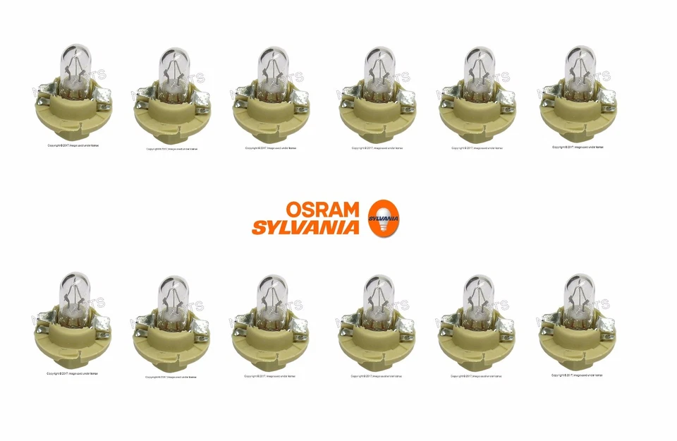 Set of 12 OSRAM SYLVANIA 12V-1.5W Bulbs 910141 000000 FOR Mercedes 500SL W140 - Image 1 of 1