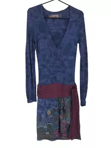 DESIGUAL V-Neck Long Dress Women Size S - Picture 1 of 8