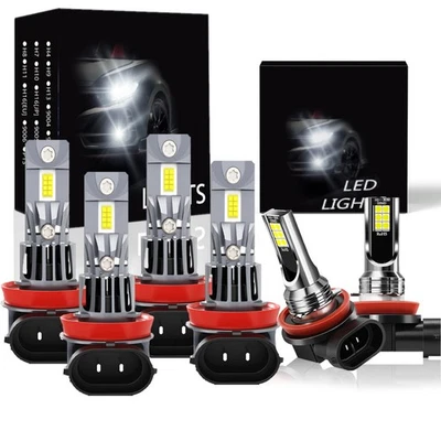 For Infiniti EX35 EX37 QX50  6500K LED Headlight Bulb Hi Lo Light + Fog Light Foto 1 de 4