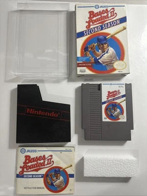 Bases Loaded II 2 - Second Season (Nintendo, NES) Complete CIB - Tested - Image 1 of 4