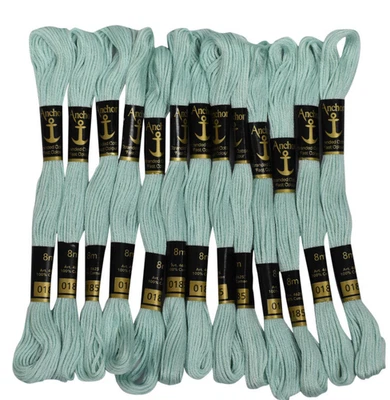 Anchor Cotton Threads Stranded Sea Green Stitch Hand Embroidery Floss, 25 Skeins - Image 1 of 4