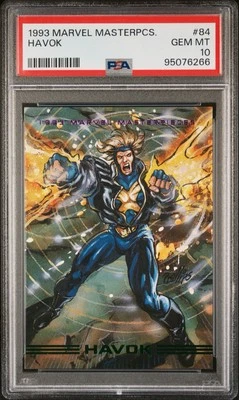 1993 SKYBOX MARVEL MASTERPIECES #84 HAVOK PSA 10 - Image 1 of 3